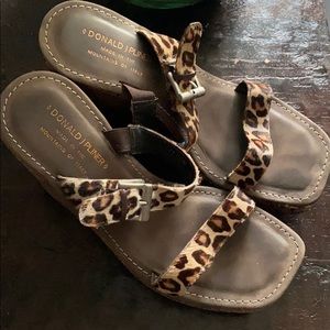 Donald Pliner Leopard Wedges